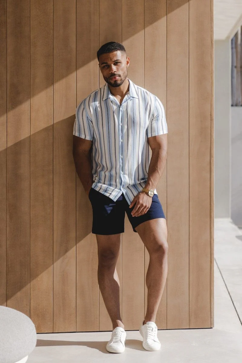 Aztec Stripe Print Shirt - Image 4