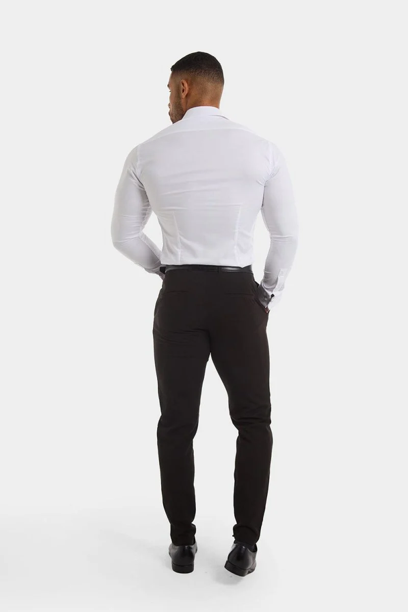 Double Cuff Shirt in White - Image 7