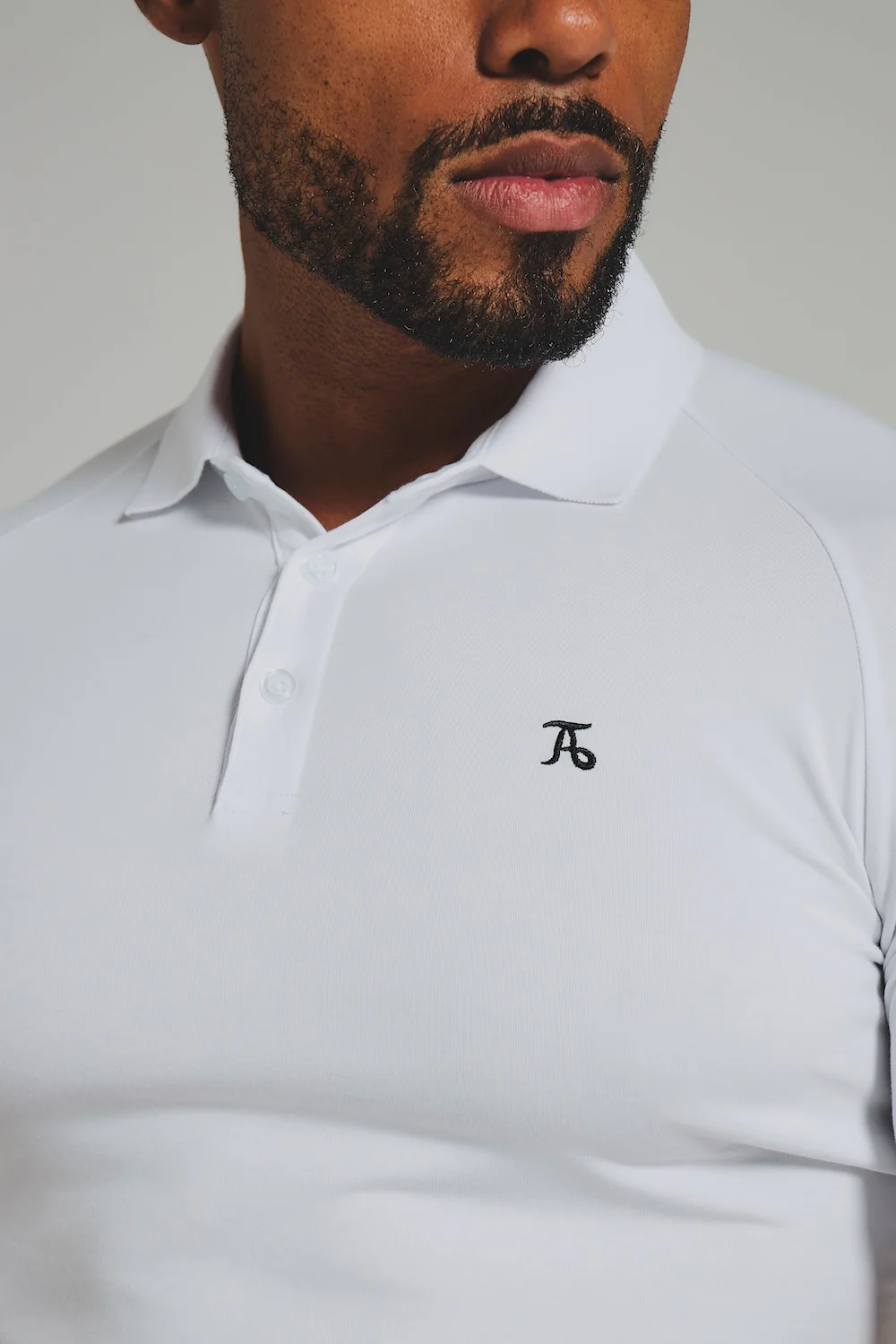 Muscle Fit Polo Shirt in White - Image 3