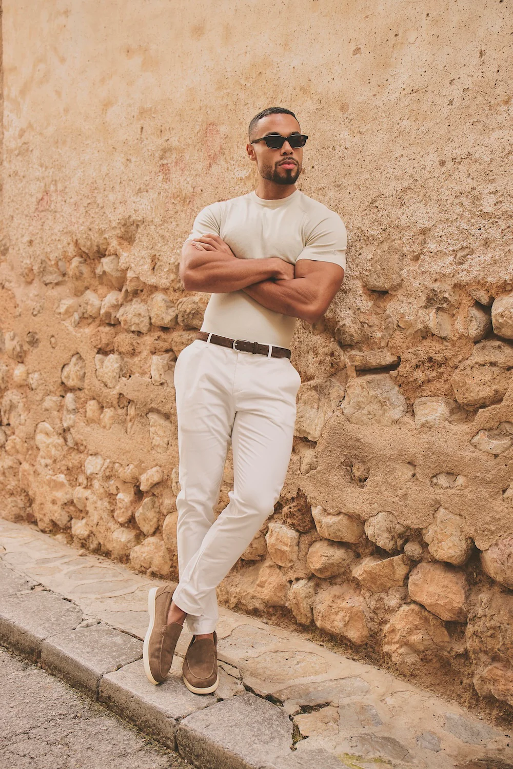 Fine Gauge Knitted T-Shirt in Linen - Image 6