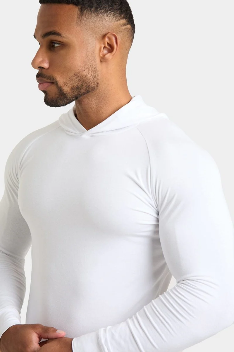 Hooded Top in White - Image 3