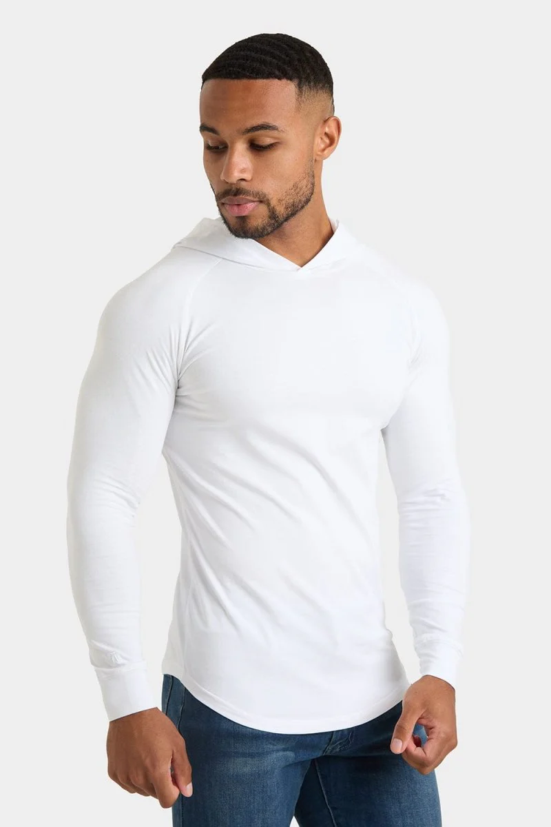 Hooded Top in White - Image 4