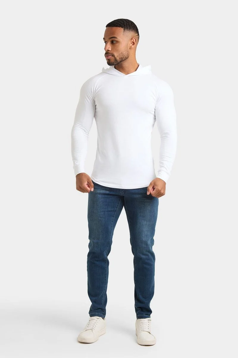 Hooded Top in White - Image 5