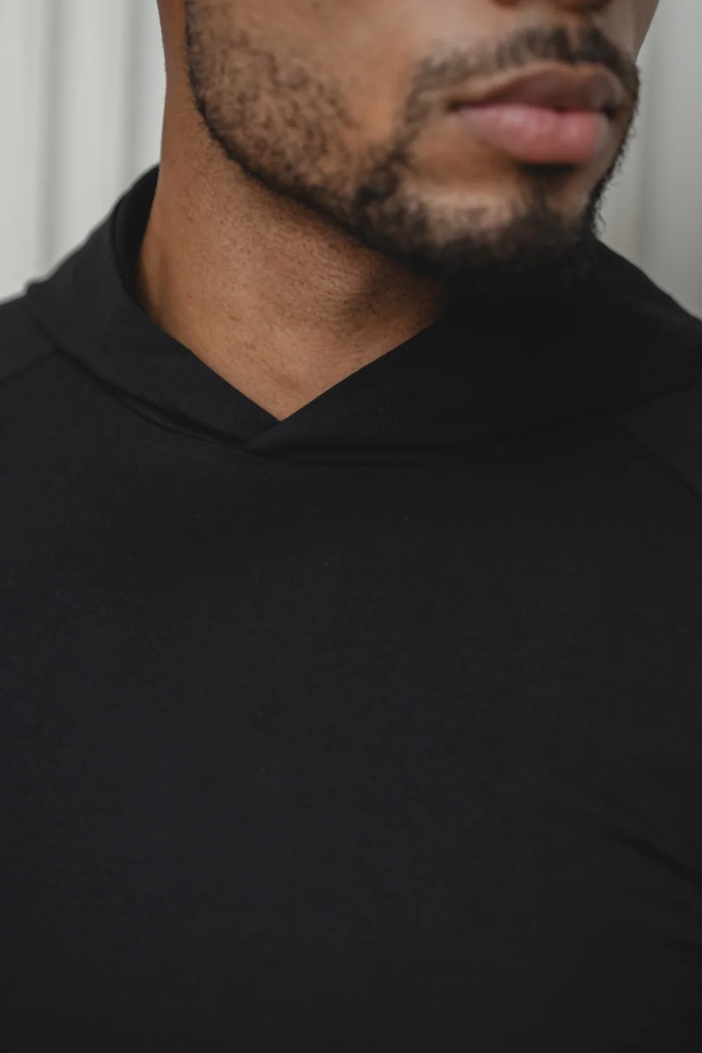 Hooded Top in Black - Image 2