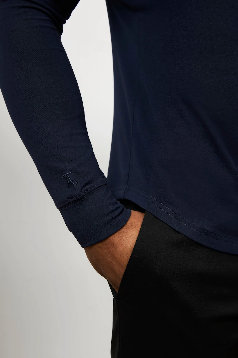 Hooded Top in True Navy - Image 5