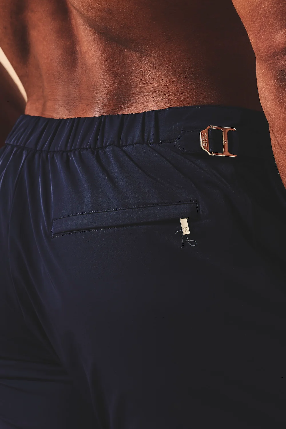 Quick Dry Hybrid Side Adjuster Swim Shorts in Navy - Image 6