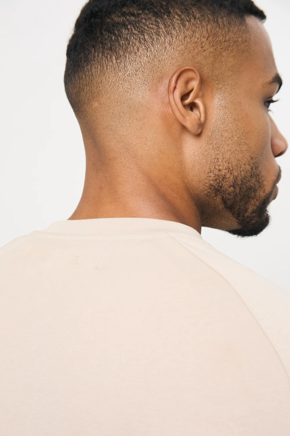 Interlock Crew Neck Sweat in Stone - Image 5
