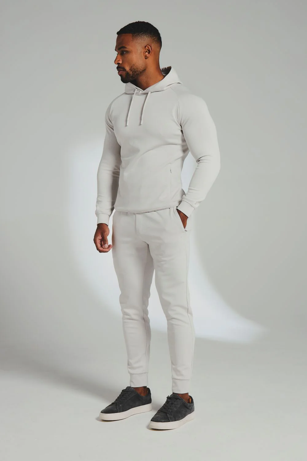 Interlock Hoodie Sweat in Alabaster - Image 3