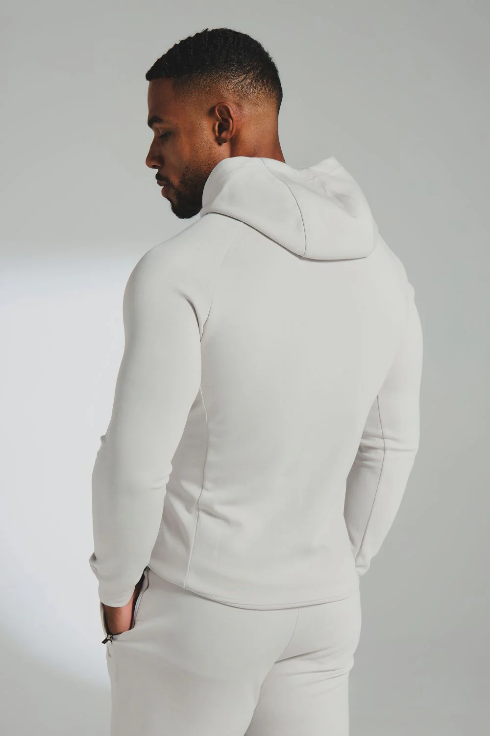 Interlock Hoodie Sweat in Alabaster - Image 6