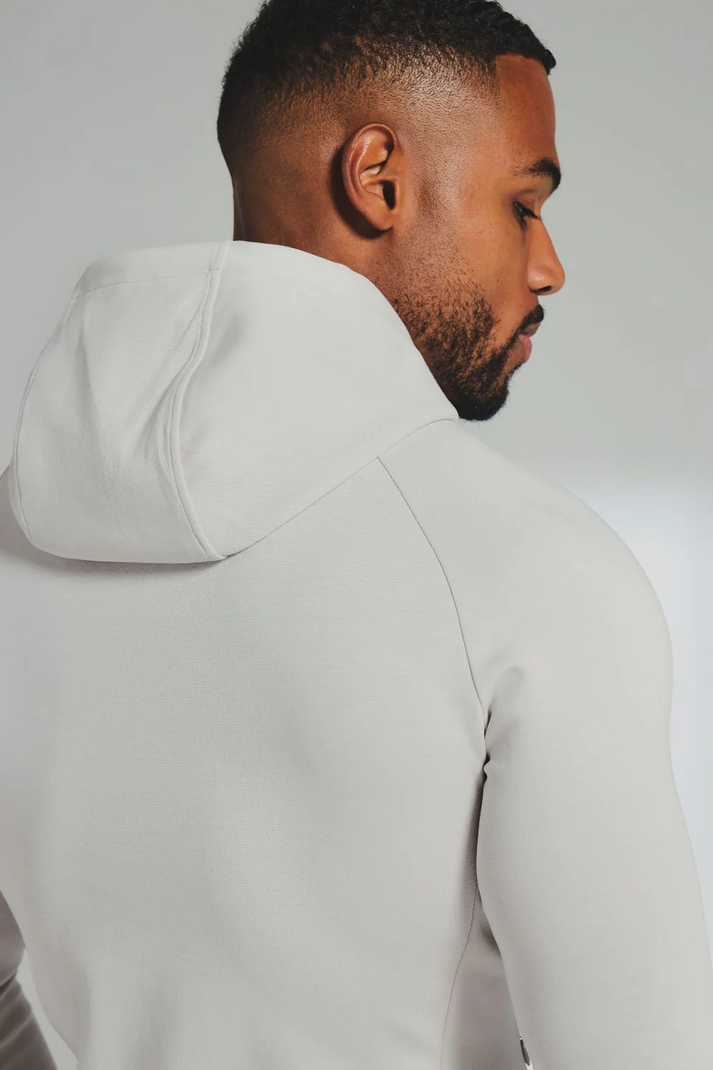 Interlock Hoodie Sweat in Alabaster - Image 7