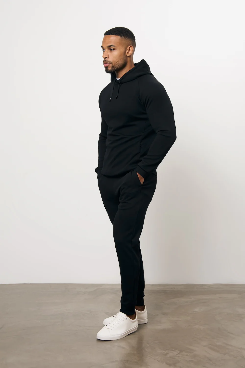 Interlock Hoodie Sweat in Black - Image 2
