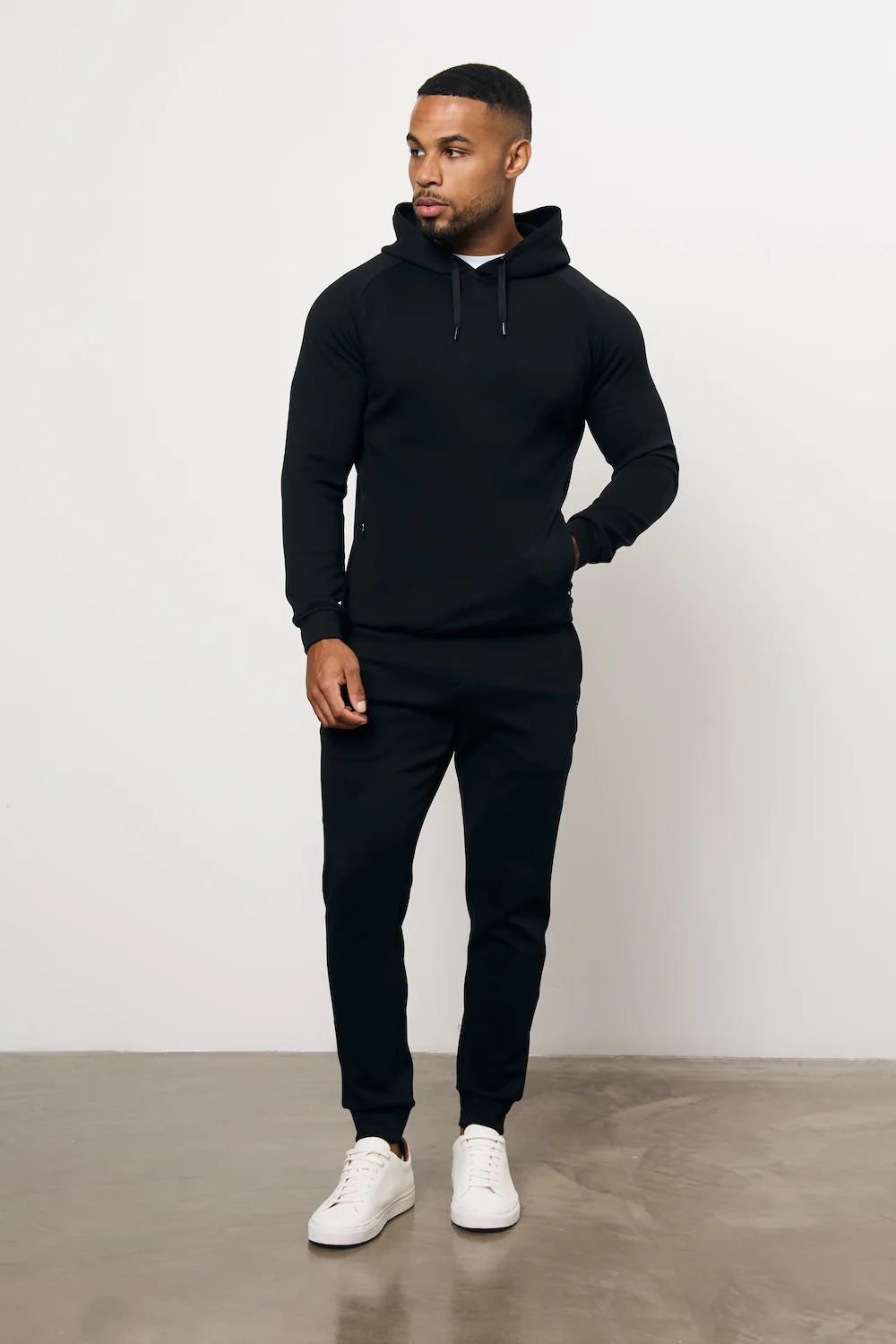 Interlock Hoodie Sweat in Black - Image 5
