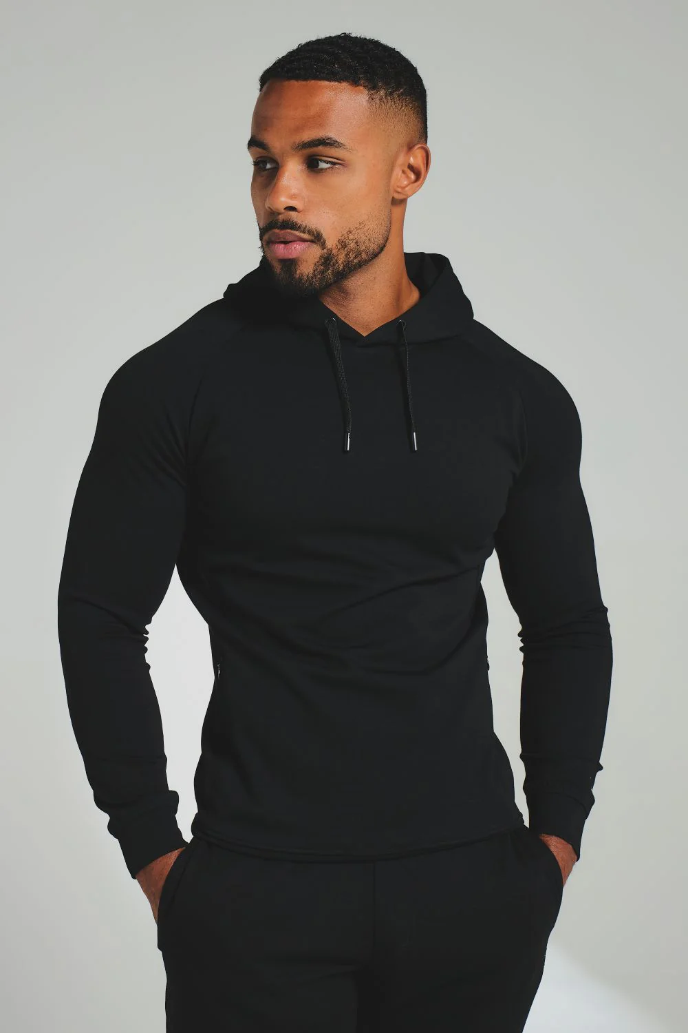 Interlock Hoodie Sweat in Black