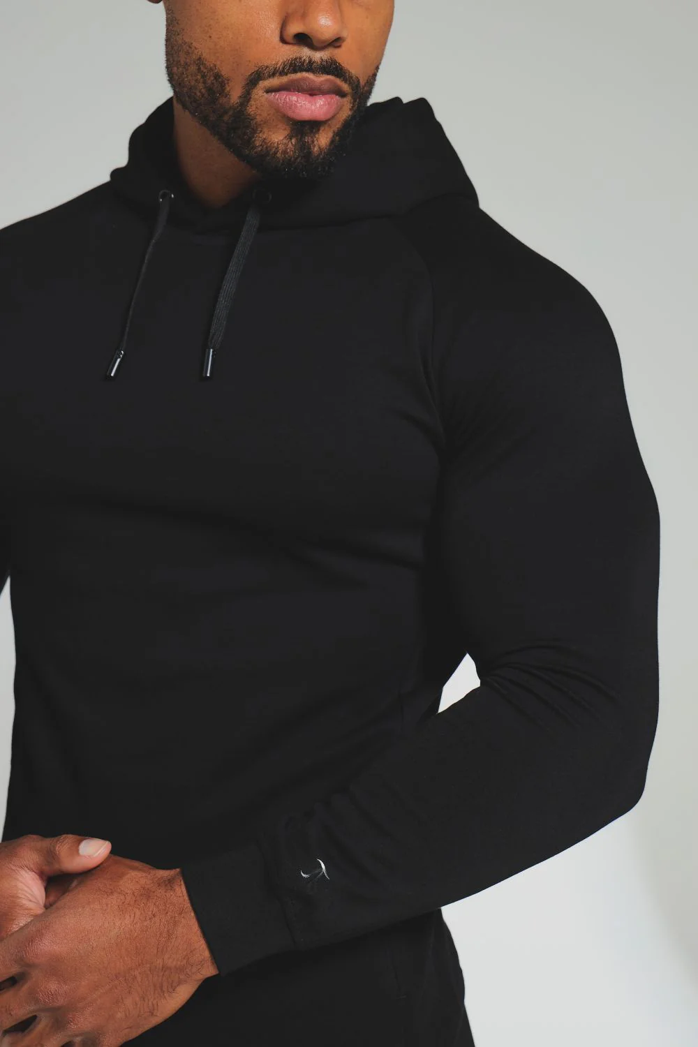Interlock Hoodie Sweat in Black - Image 2