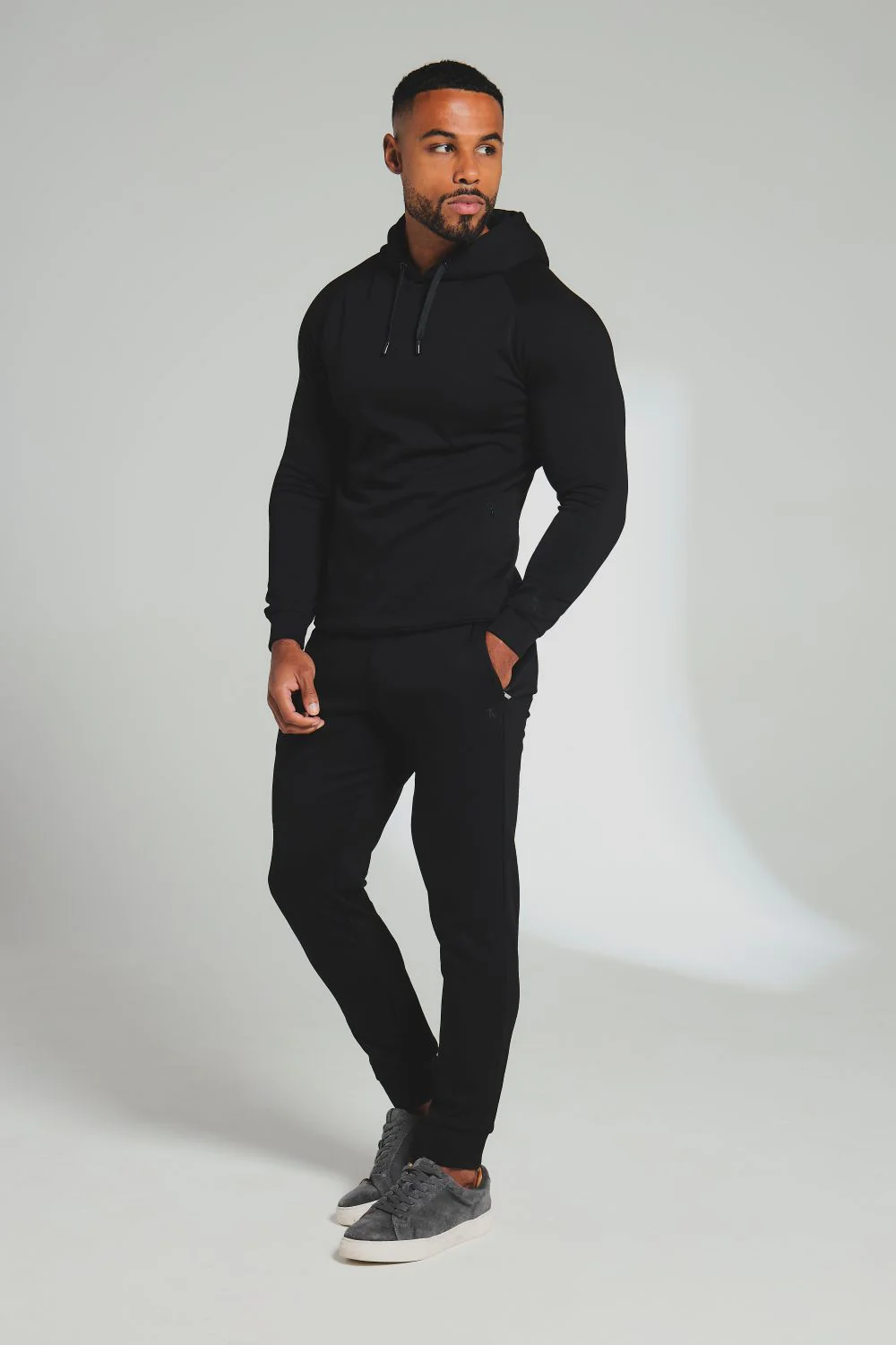Interlock Hoodie Sweat in Black - Image 3