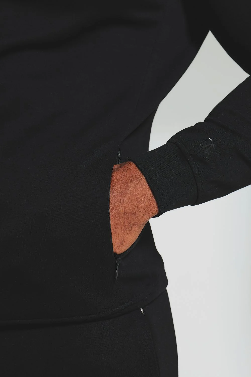 Interlock Hoodie Sweat in Black - Image 6