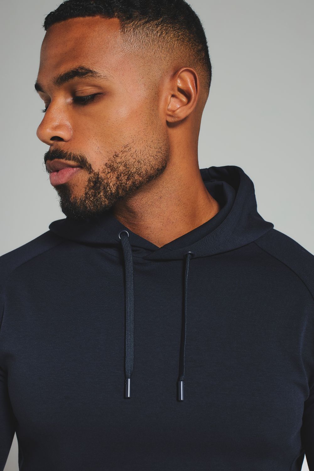 Interlock Hoodie Sweat in Navy - Image 5