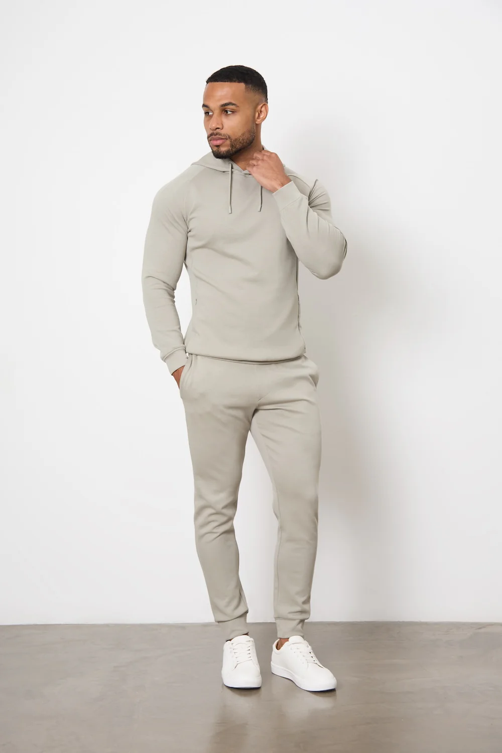 Interlock Hoodie Sweat in Smoky Sage - Image 5