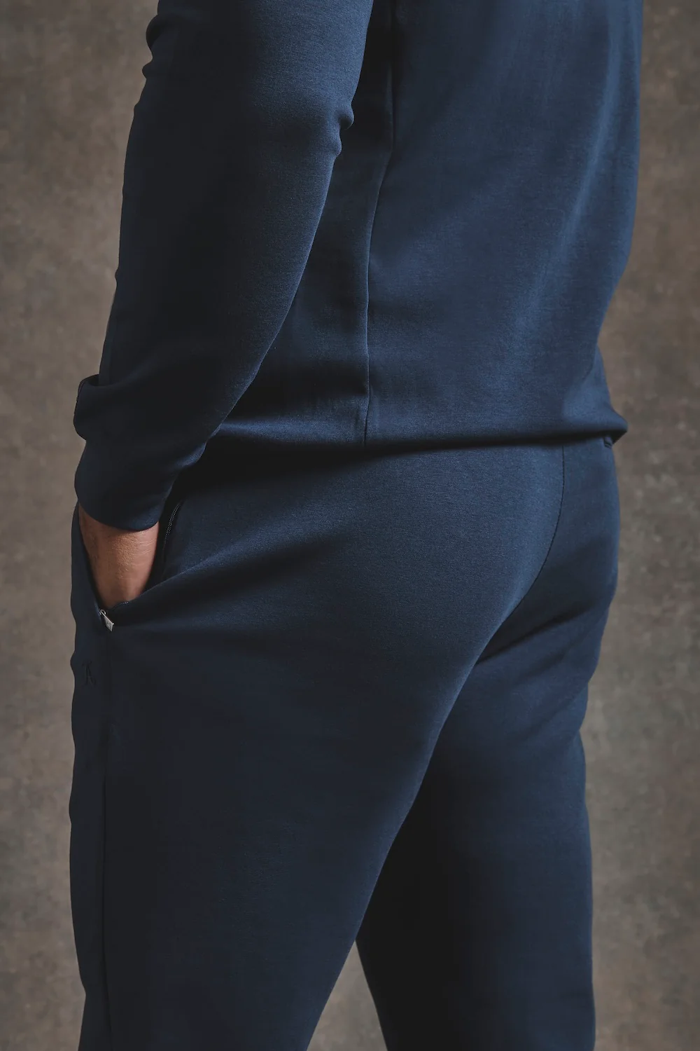 Interlock Sweat Jogger in Navy - Image 6