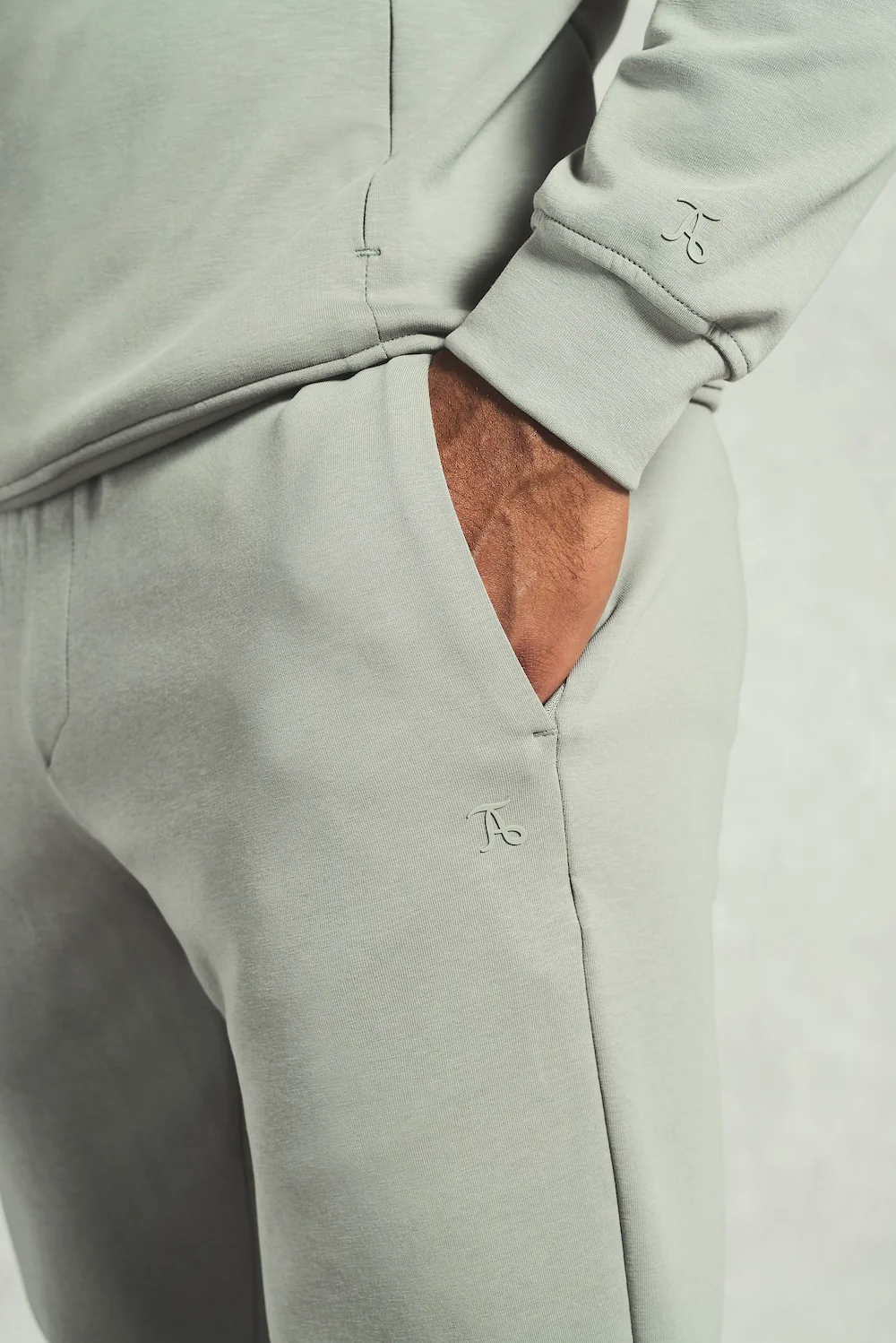 Interlock Sweat Jogger in Smoky Sage - Image 3
