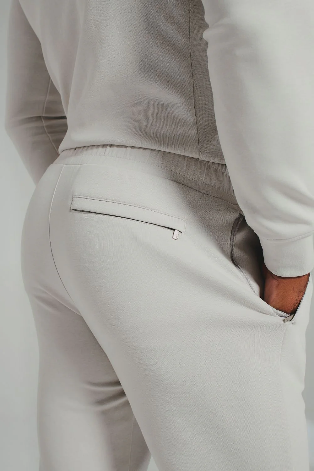 Interlock Sweat Joggers in Alabaster - Image 4