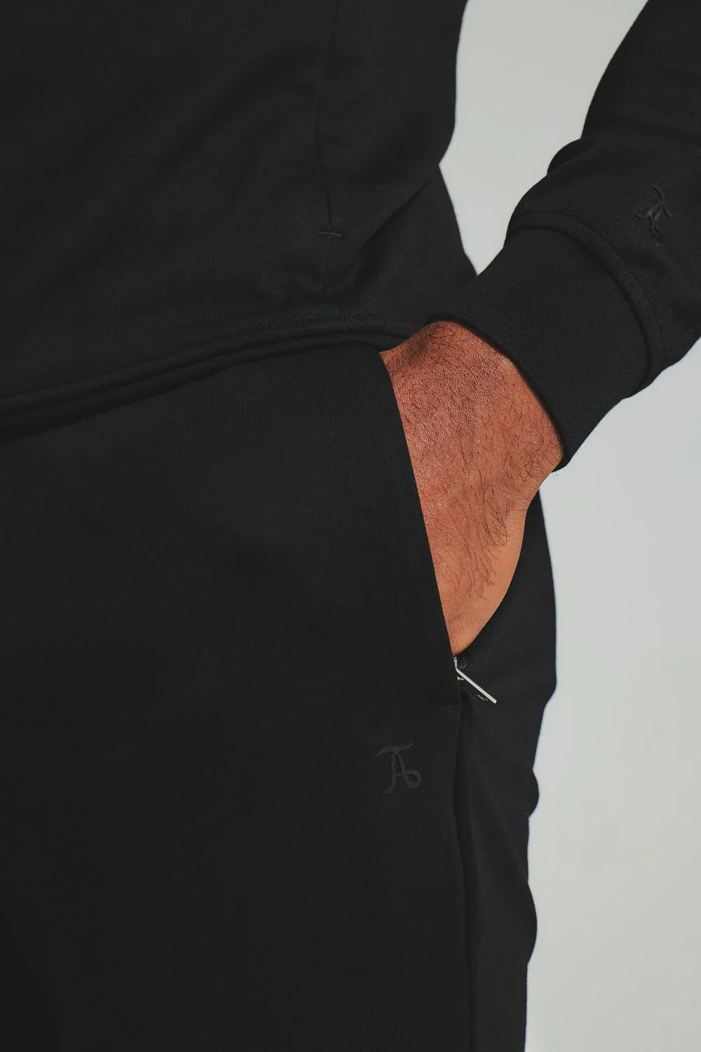 Interlock Sweat Joggers in Black - Image 3