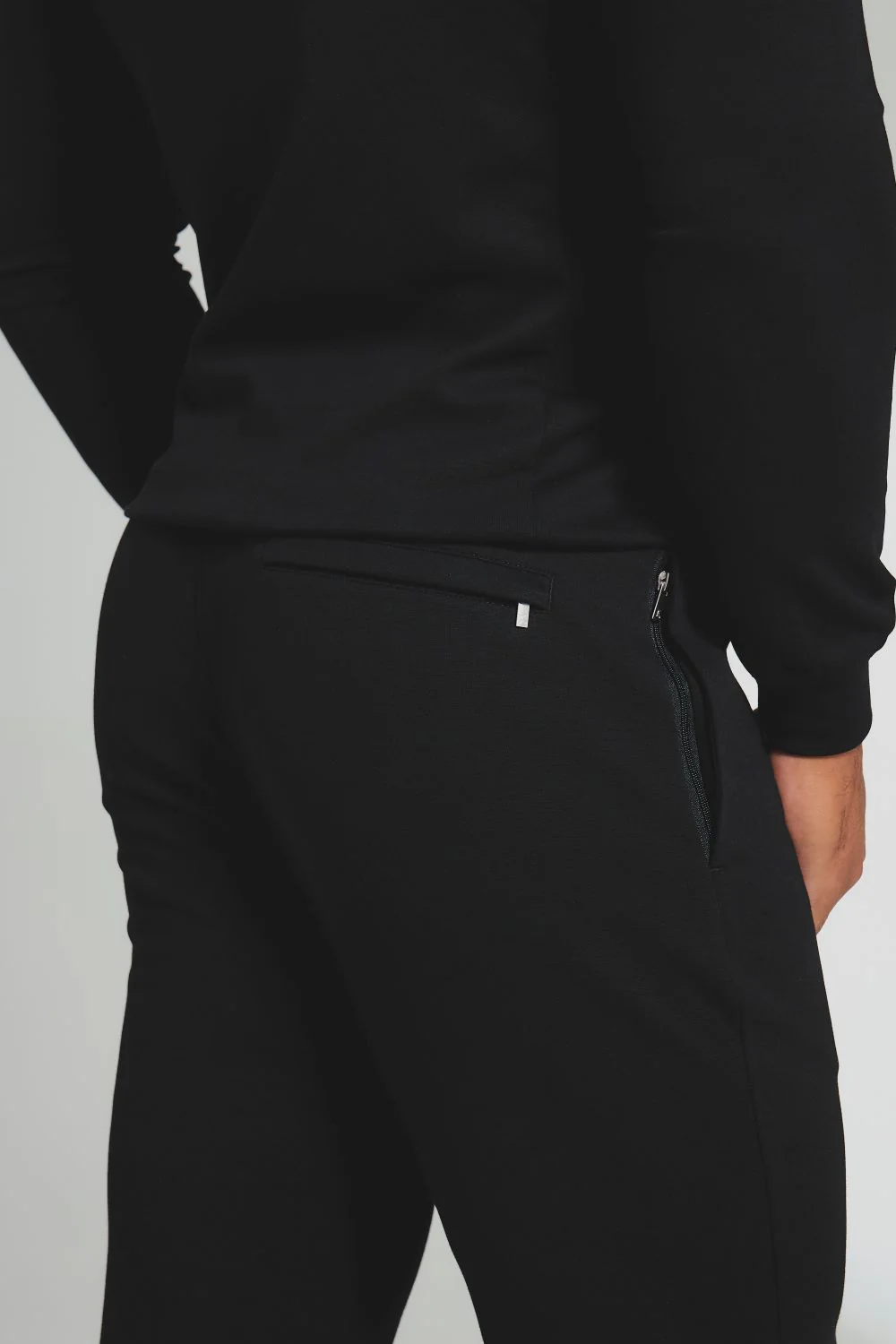 Interlock Sweat Joggers in Black - Image 5