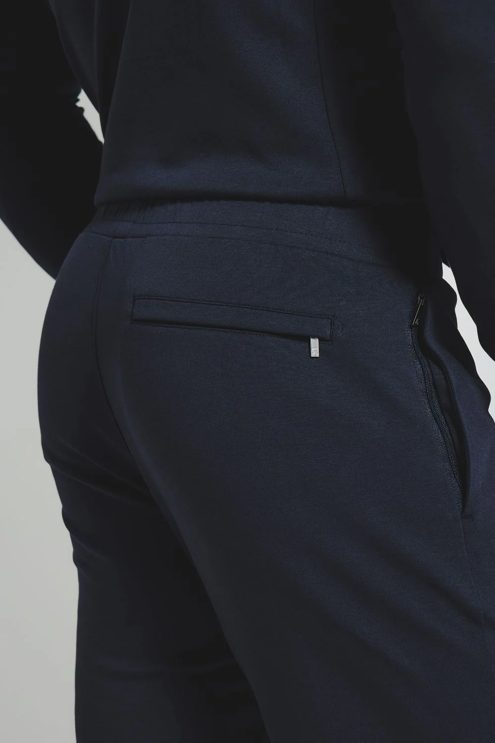Interlock Sweat Joggers in Navy - Image 5