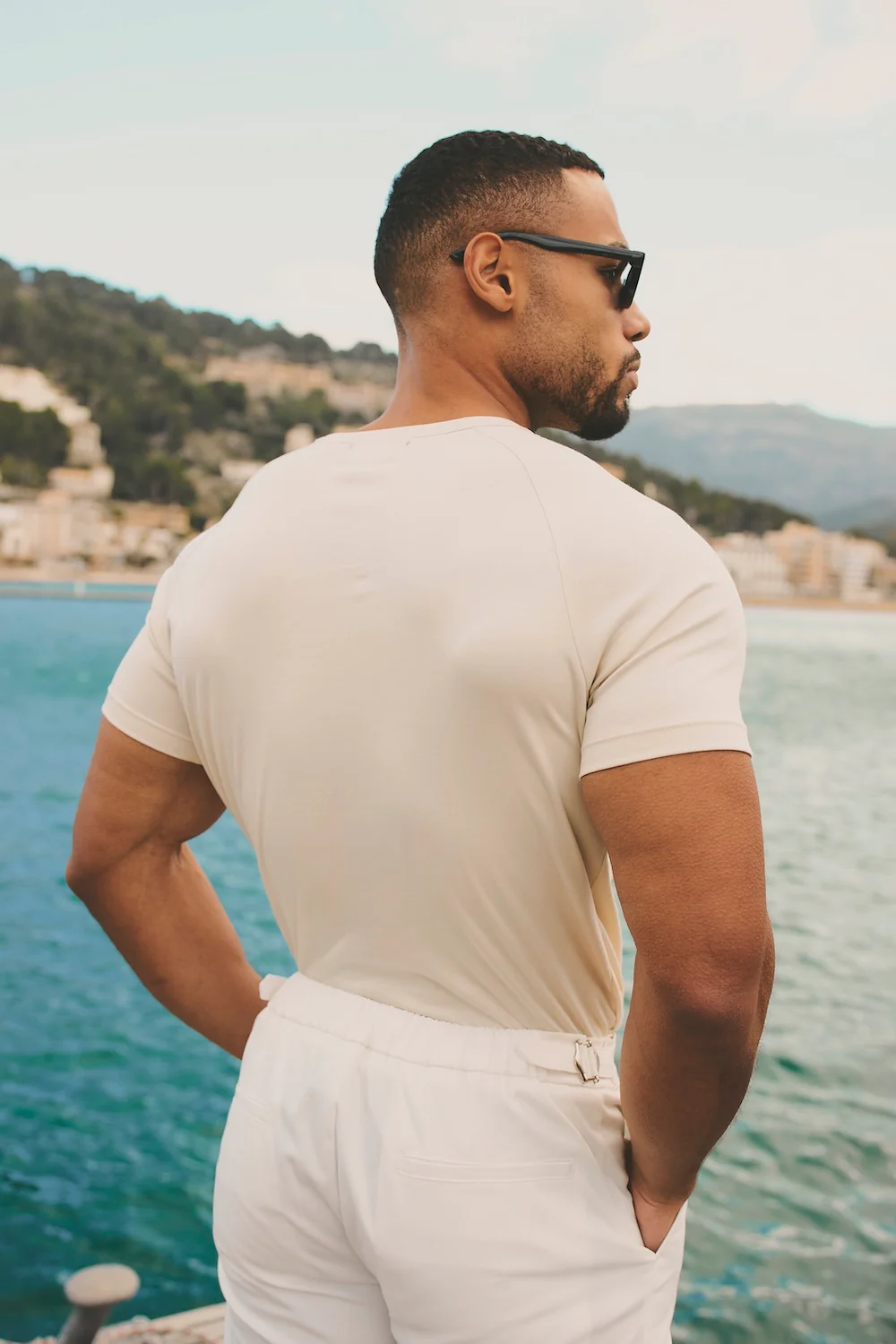 Luxe Sweat T-Shirt in Alabaster - Image 6