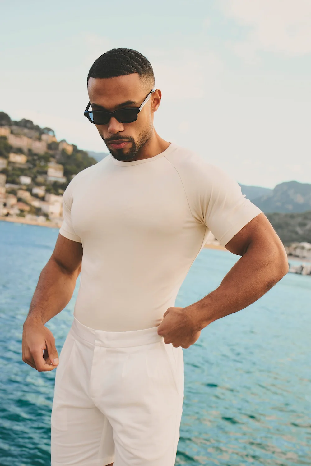 Luxe Sweat T-Shirt in Alabaster - Image 7