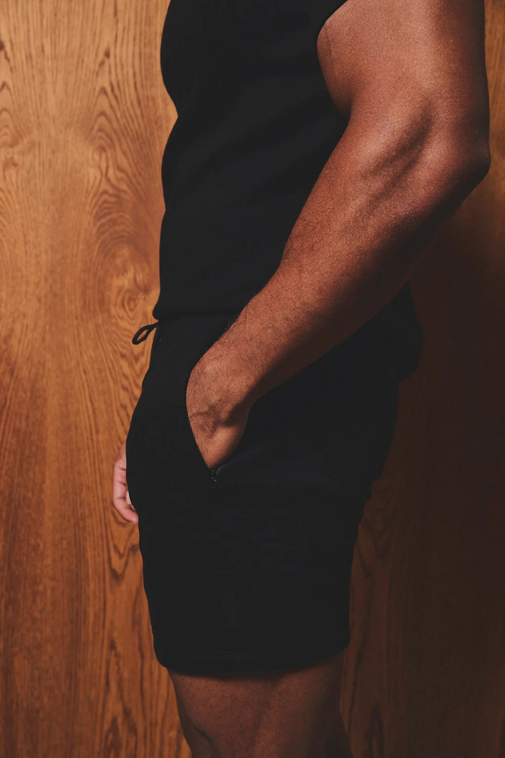 Luxe Sweat Shorts in Black - Image 4