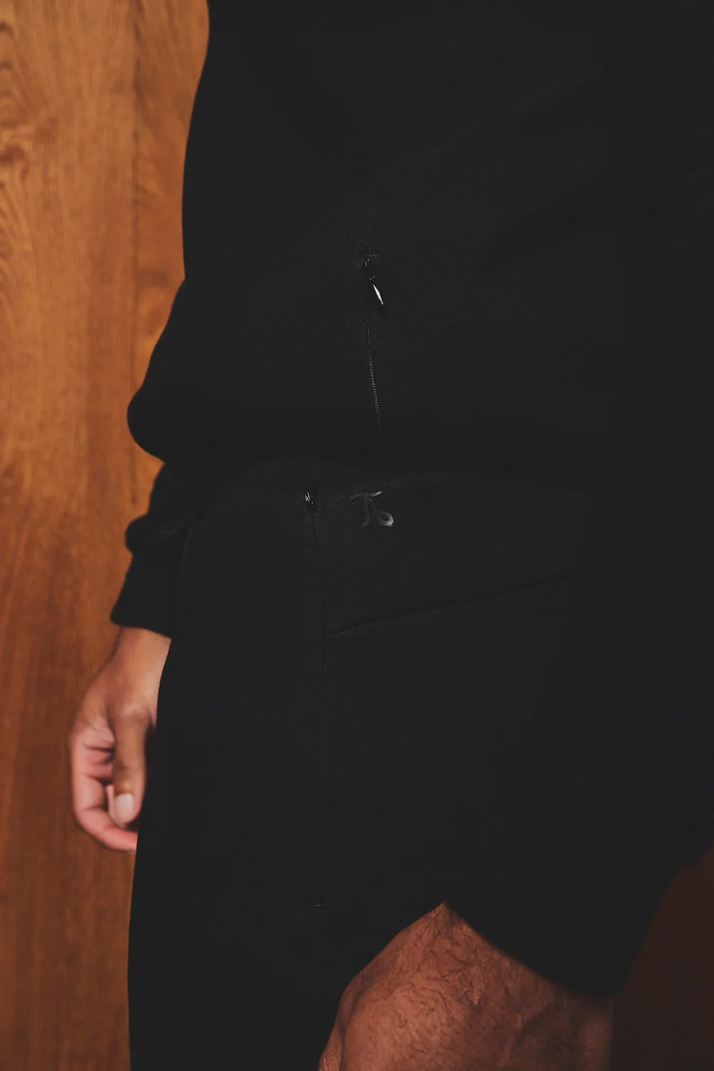 Luxe Sweat Smart Joggers in Black - Image 5