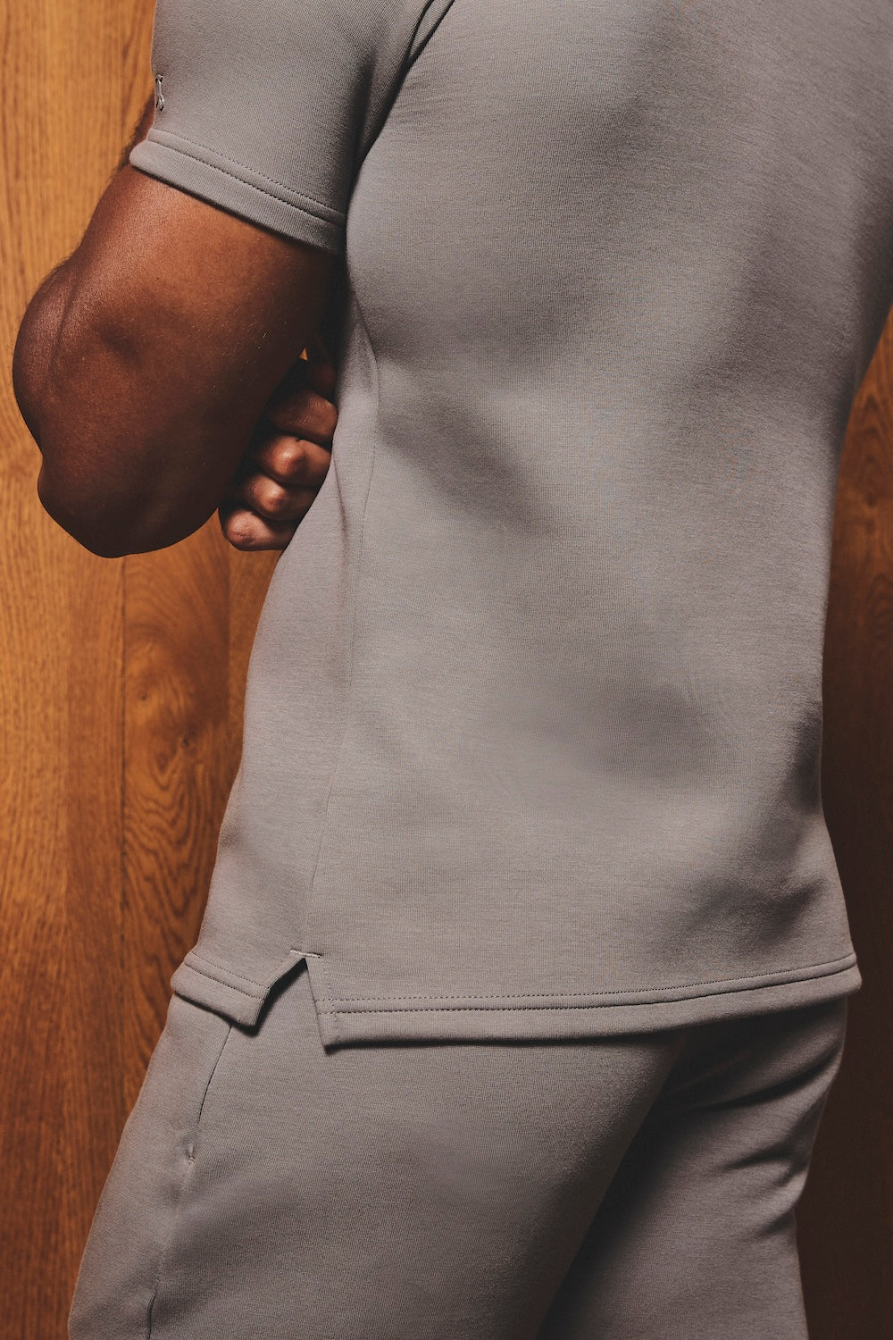 Luxe Sweat T-Shirt in Mushroom - Image 10
