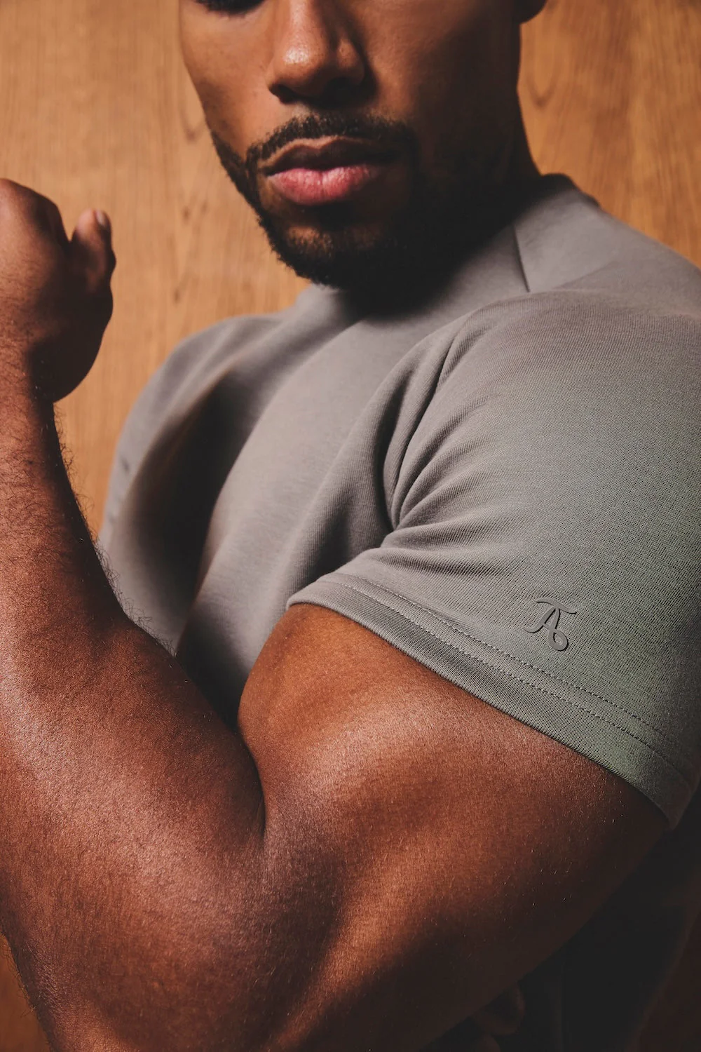 Luxe Sweat T-Shirt in Mushroom - Image 3