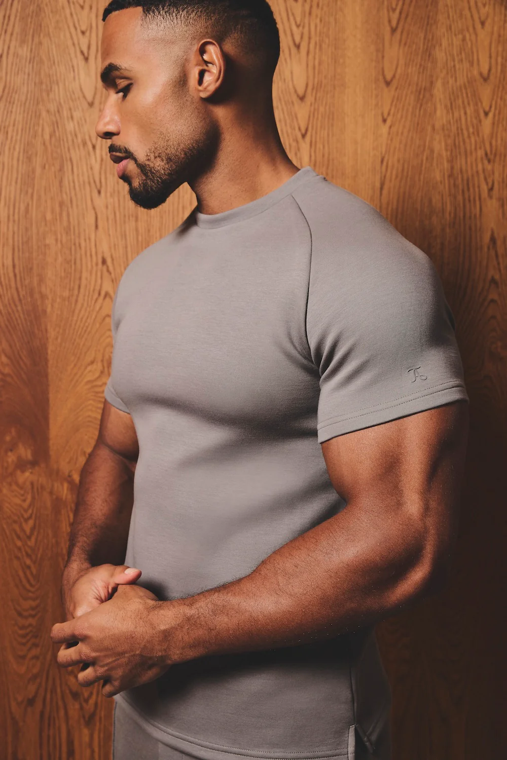 Luxe Sweat T-Shirt in Mushroom - Image 5