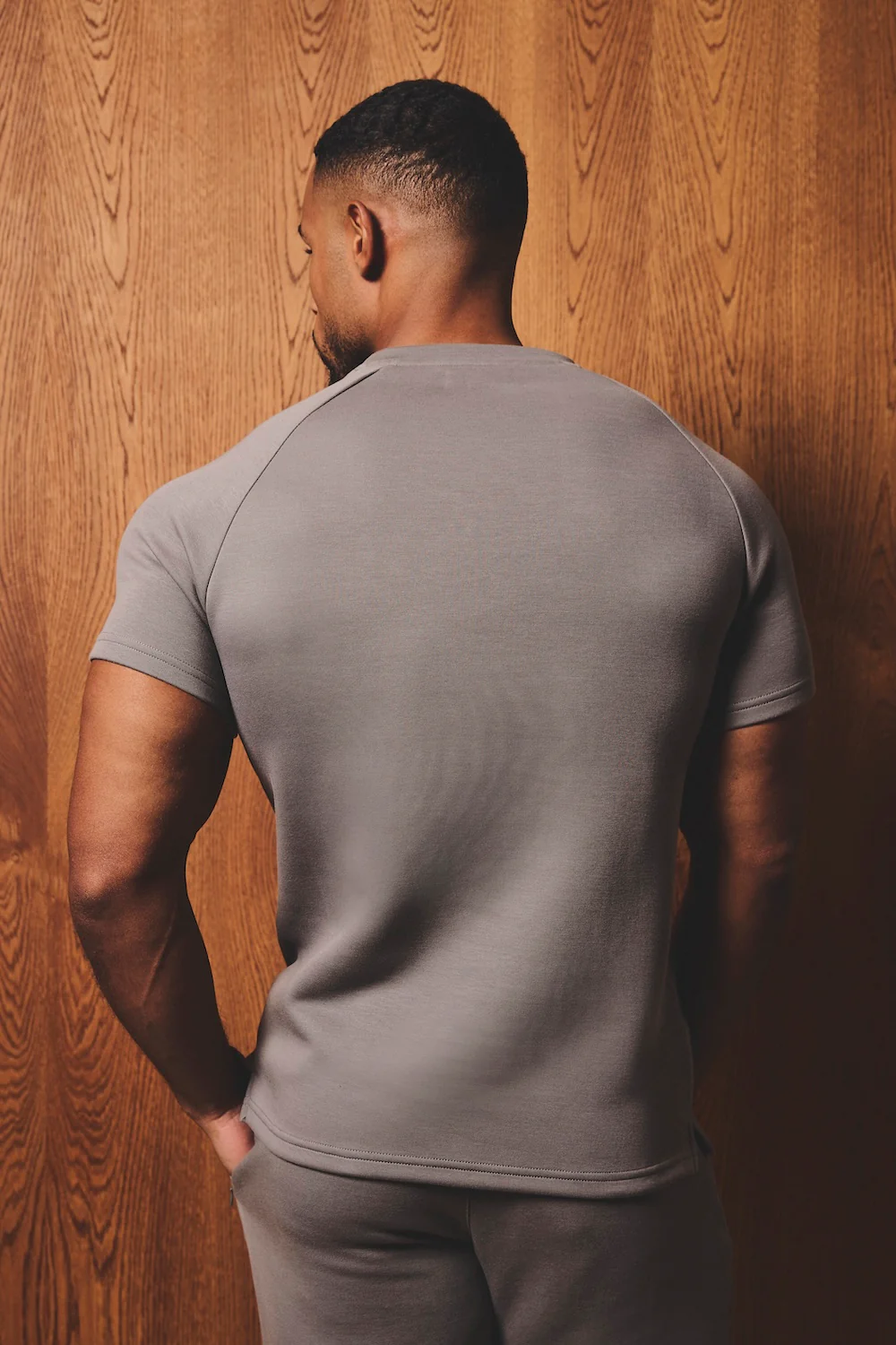 Luxe Sweat T-Shirt in Mushroom - Image 9