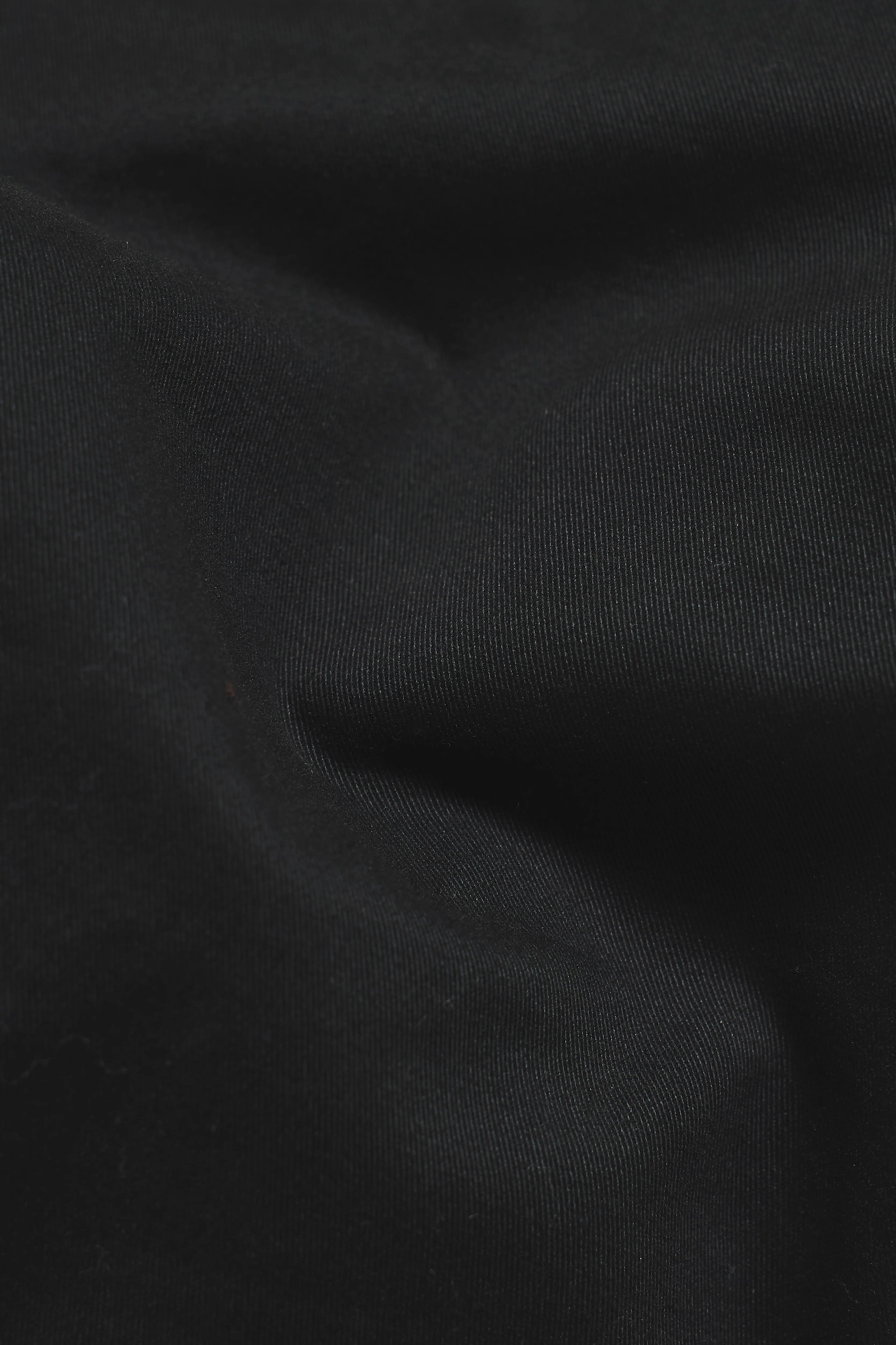 Muscle Fit Cotton Stretch Chino Trouser in Black - Image 7