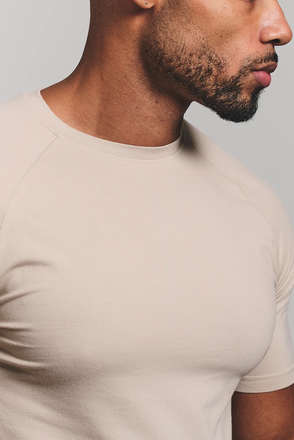 Muscle Fit T-Shirt in Sand - Image 4