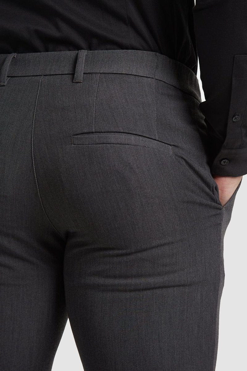 Muscle Fit Essential Trousers 2.0 in Charcoal - Image 5