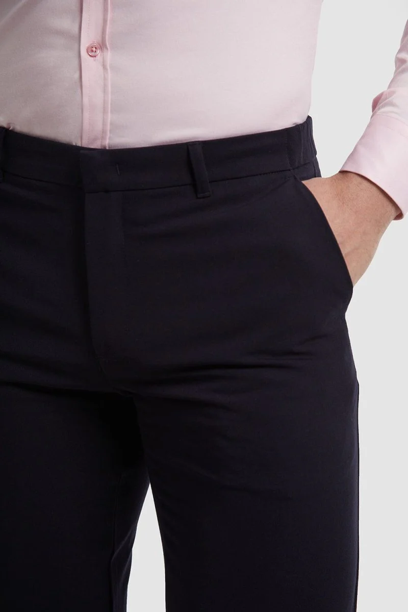 Muscle Fit Essential Trousers 2.0 in Navy - Image 3