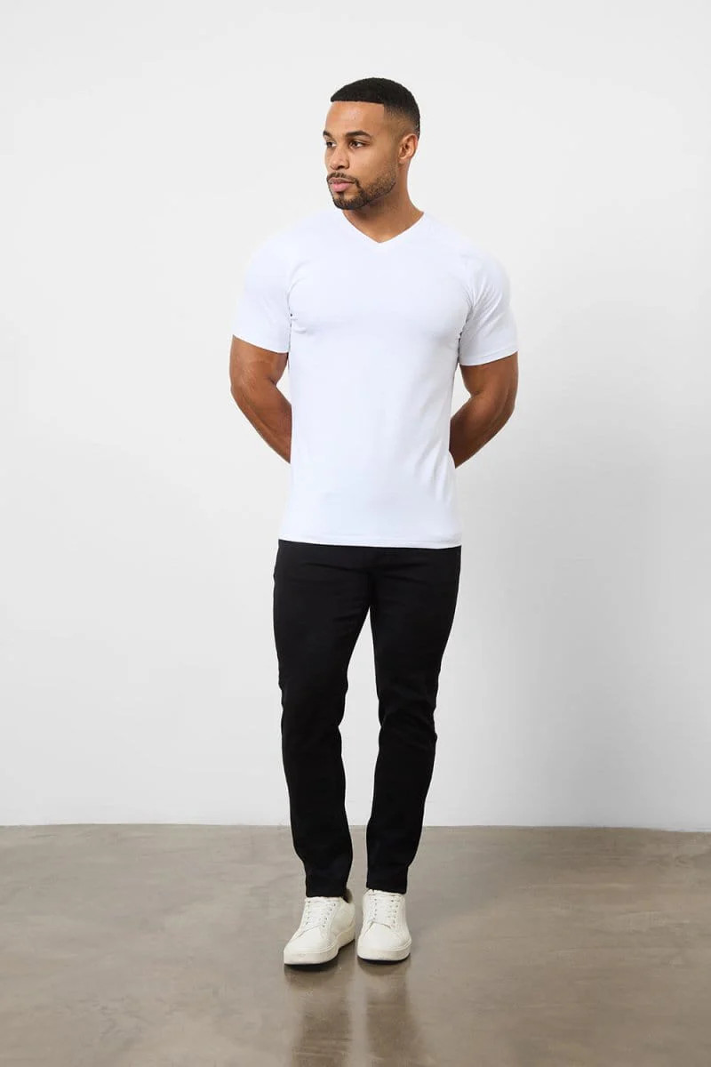 Muscle Fit Foundation V-Neck 5-Pack - Image 3