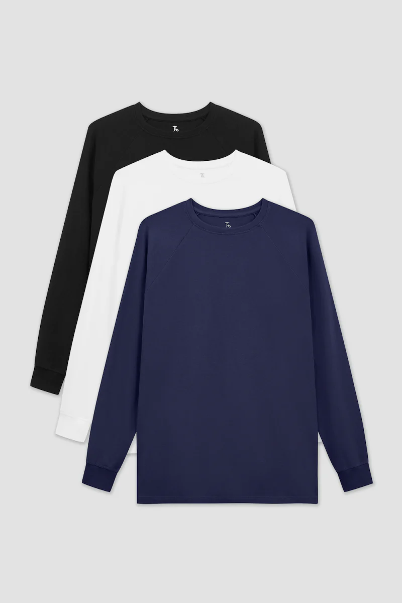 Muscle Fit Long Sleeve Favourites 3-Pack - Image 7