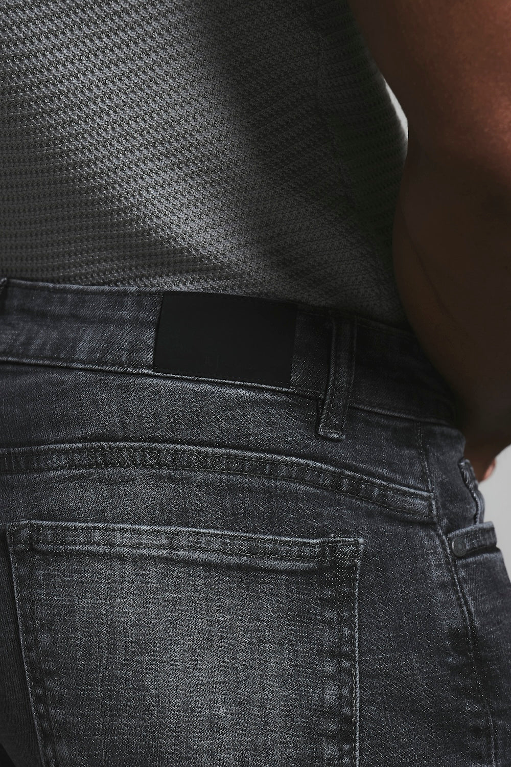 Muscle Fit Stretch Jeans in Grey - Image 7