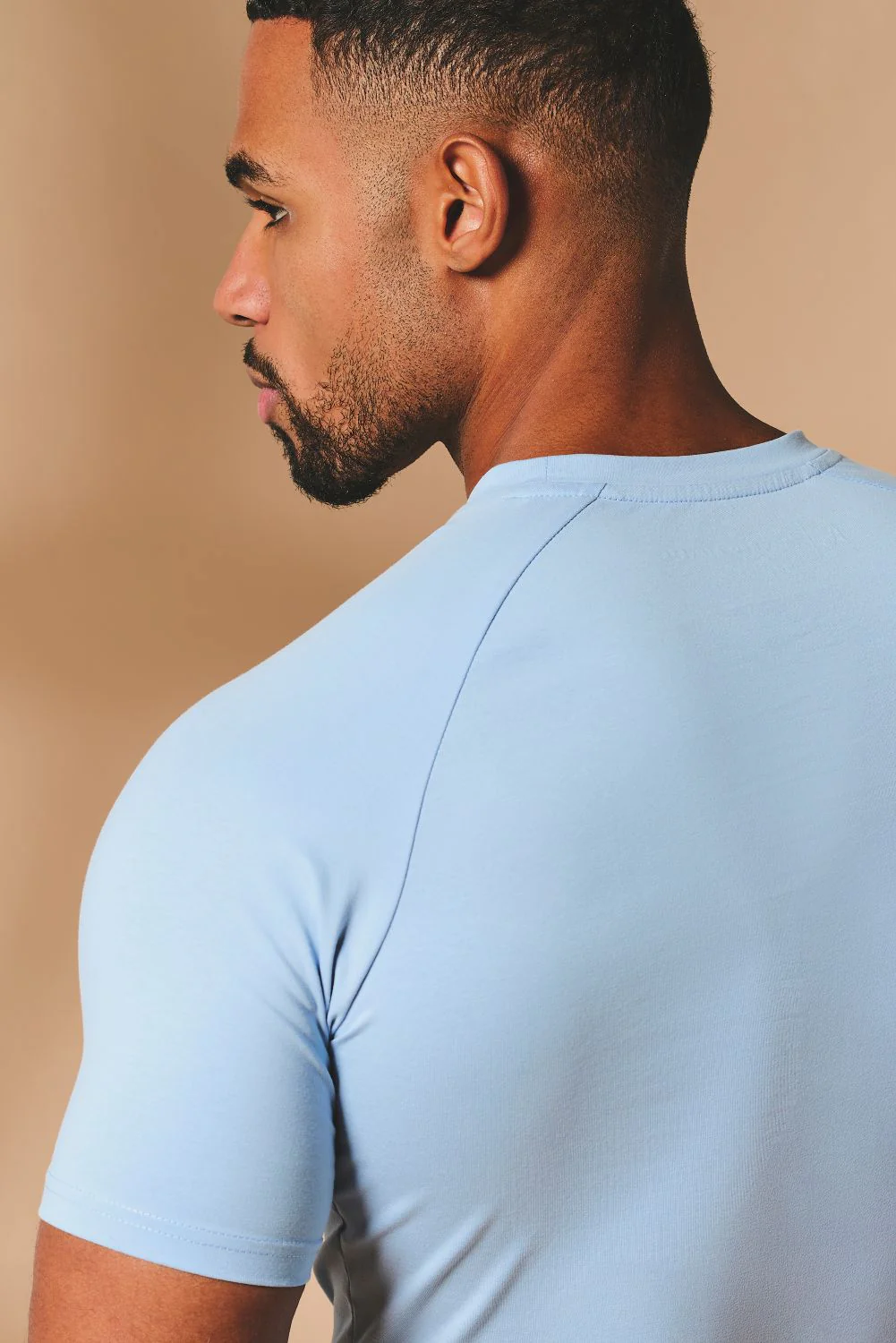 Muscle Fit T-Shirt in Pale Blue - Image 7