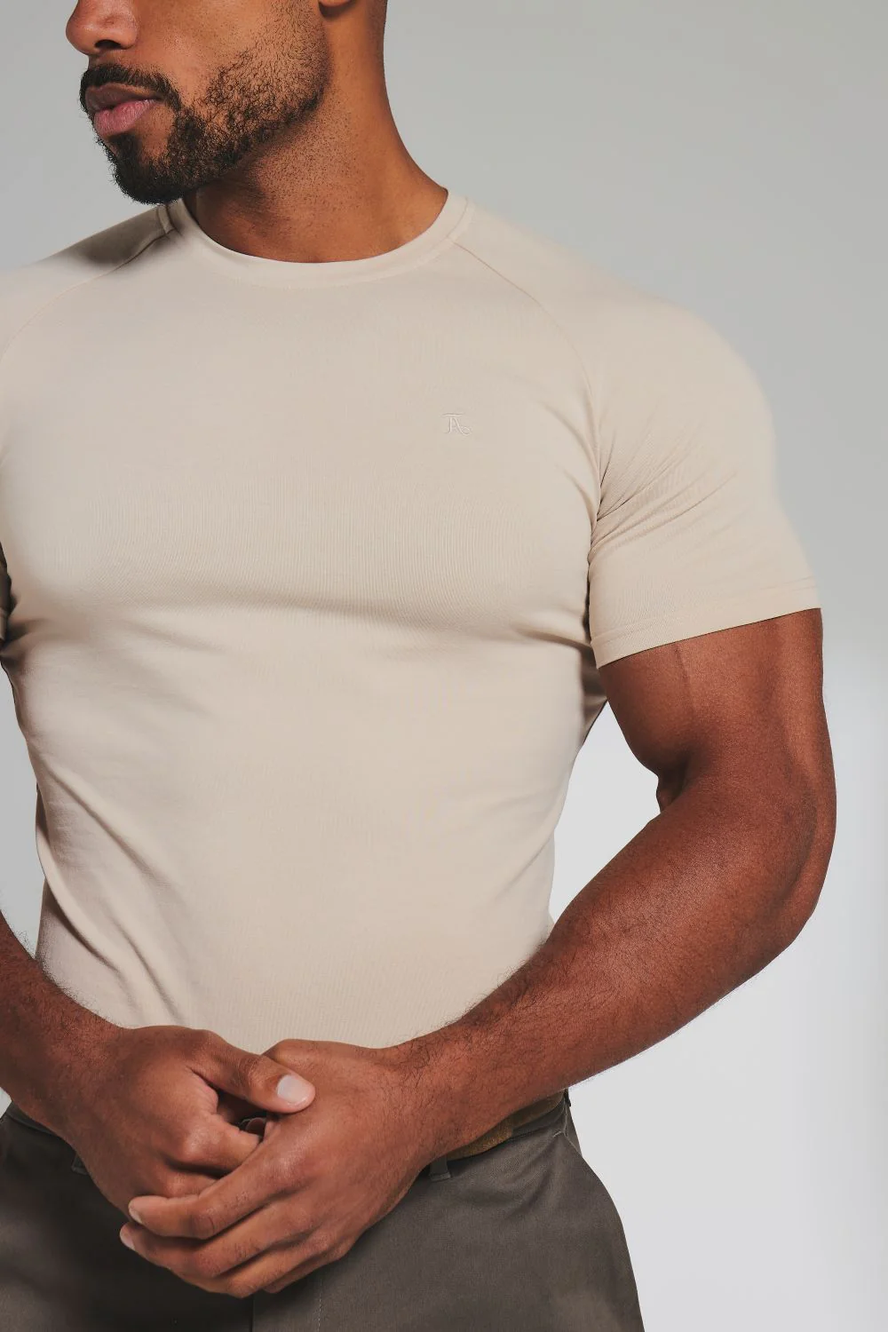 Muscle Fit T-Shirt in Pale Neutral - Image 5