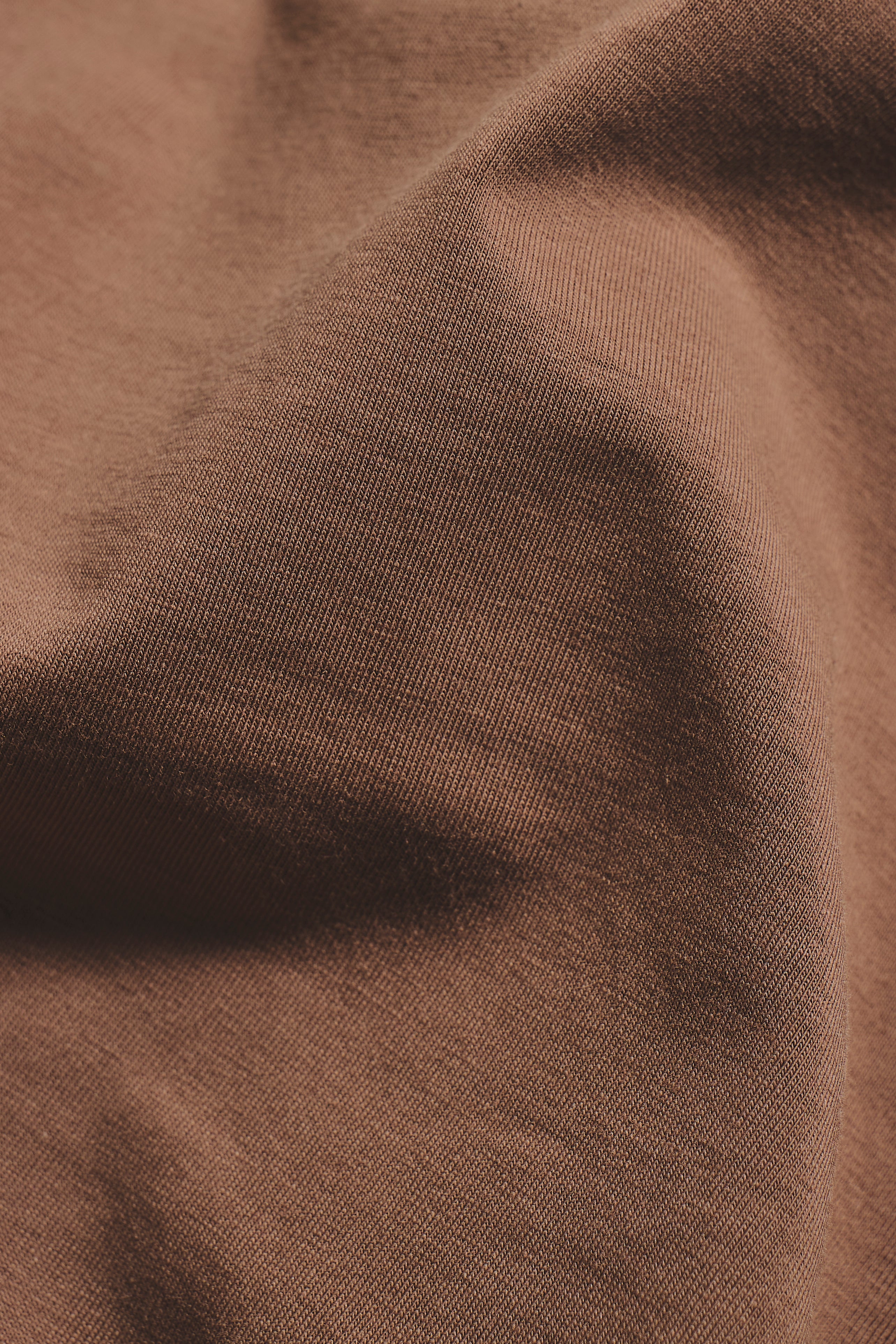 Muscle Fit V Neck in Soft Walnut - Image 7