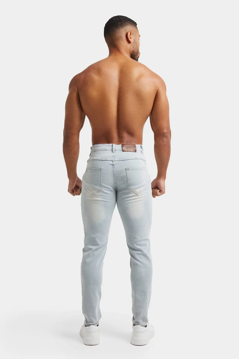 Muscle Fit Jeans in Sky Blue - Image 7