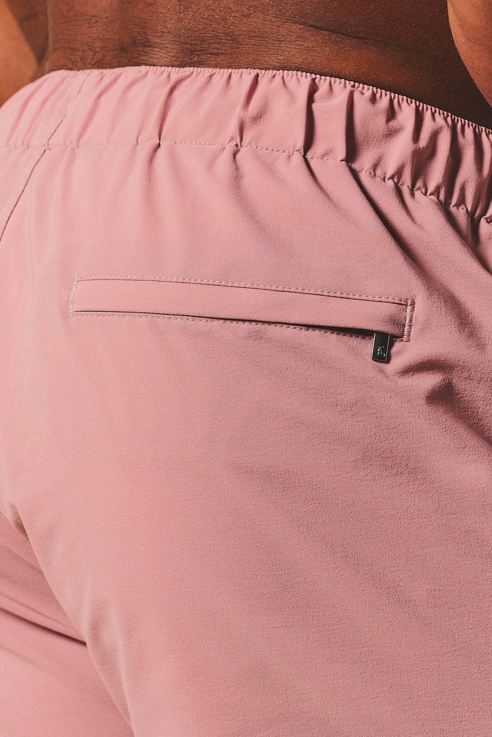 Quick Dry Plain Swim Shorts in Dusky Pink - Image 5