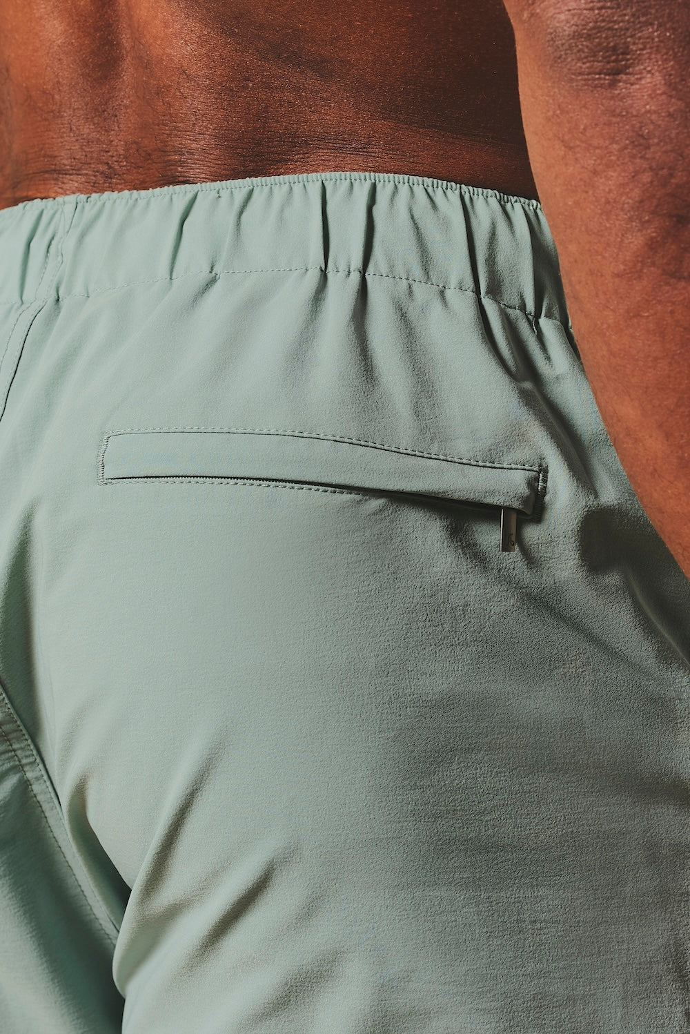 Quick Dry Plain Swim Shorts in Sage - Image 7