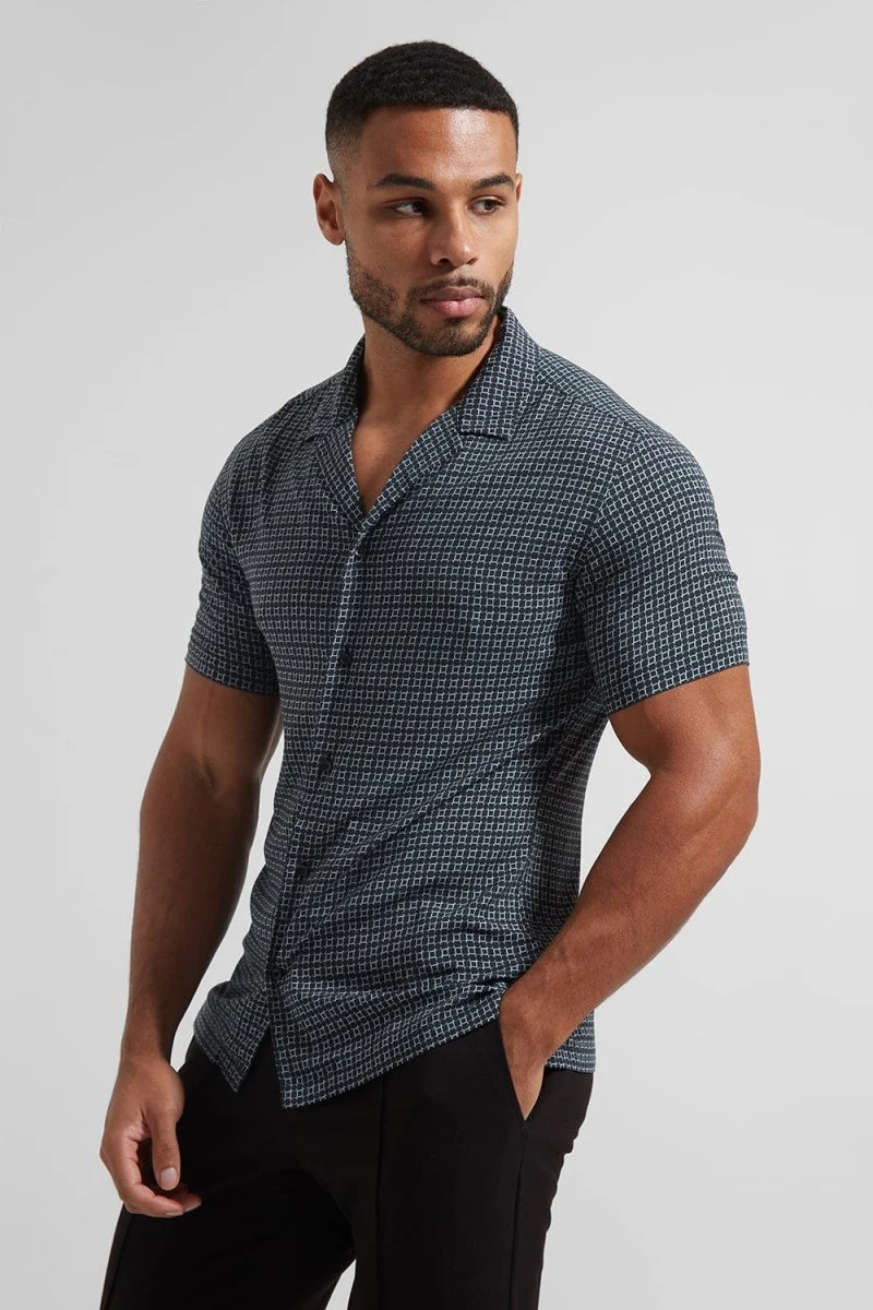 Shape Shift Printed Short Sleeve Shirt - Image 6